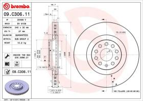 Brembo 09C30611 - DISCO DE FRENO