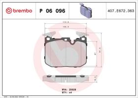 Brembo P06096 - PASTILLA FRENO