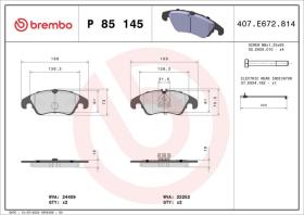 Brembo P85145 - PASTILLA DE FRENO