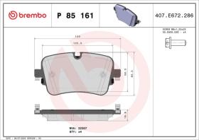 Brembo P85161 - PASTILLA FRENO