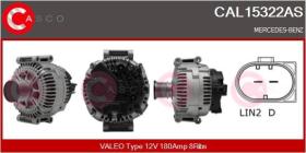  CAL15322AS - ALTERNADOR VALEO TYPE 12V 180AMP 8RIBS