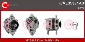 Casco CAL35371AS - ALTERNADOR MITSUBISHI TYPE 12V 80AMP 1RIBS