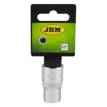 Jbm 13612 - VASO 12 CANTOS 1/2" 10MM CROMADO