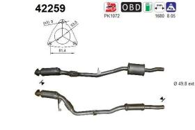 As 42259 - CATALIZADOR AUDI A6 2.4I 177CV