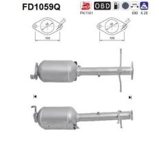 As FD1059Q - FILTRO DPF FORD TRANSIT CONNECT 1.8