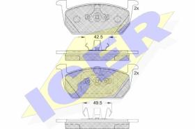 Icer 182285 - J.PAST.DEL.SEAT/SKODA/VW