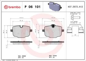 Brembo P06101 - PASTILLA FRENO