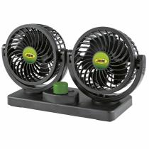 Jbm 53600 - VENTILADOR COCHE DOBLE 4" 12V 2 VELOCIDADES