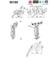 As 95169 - CATALIZADOR TOYOTA YARIS 1.3I 16V