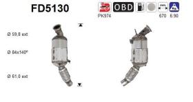 As FD5130 - FILTRO DPF BMW 118D 2.0TD