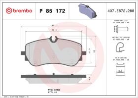 Brembo P85172 - PASTILLA FRENO