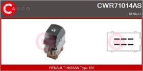 Casco CWR71014AS - INTERRUPTOR, ELEVALUNAS RENAULT-NISSAN TYPE 12V