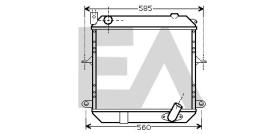  31R18128 - RADIADOR PARA APLICACION OE NISSAN