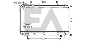 Electro Auto 31R20009 - RADIADOR PARA APLICACION OE SSANGYONG