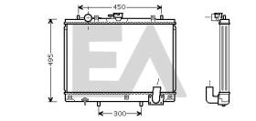 Electro Auto 31R51076 - RADIADOR PARA APLICACION OE MITSUBISHI