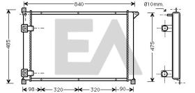 Electro Auto 31R60117 - RADIADOR PARA APLICACION OE OPEL / RENAULT / VAUXHALL