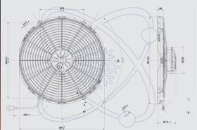 Electro Auto 32D0008 - ELECTROVENTILADOR ESTANDAR SPAL  12V