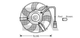 Electro Auto 33V02014 - VENTILADOR PARA APLICACION OE AUDI / SEAT / SKODA / VOLKSWAG