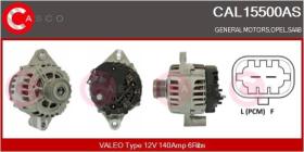  CAL15500AS - ALTERNADOR VALEO TYPE 12V 140AMP 6RIBS