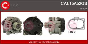 Casco CAL15A52GS - ALTERNADOR VALEO TYPE 12V 210AMP 6RIBS