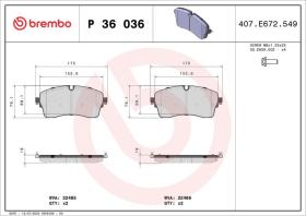 Brembo P36036 - PASTILLA FRENO