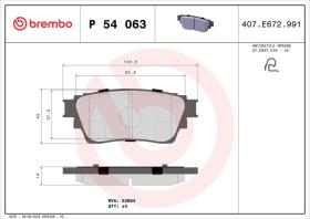 Brembo P54063 - PASTILLA FRENO