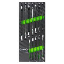 Jbm 15122 - MODULO EVA CARBONO DE 12 LLAVES COMBINADAS CON TRINQUETE