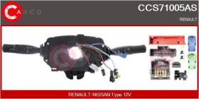 Casco CCS71005AS - CONMUTADOR EN LA COLUMNA DE DIRECCION RENAULT-NISSAN TYPE 12