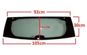 Aixam 7AR114V - LUNETA TRS.TINTADA NO TERMICA AIXAM