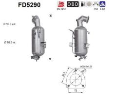 As FD5290 - CATALIZADOR OPEL INSIGNIA 2.0TD 16V 170CV